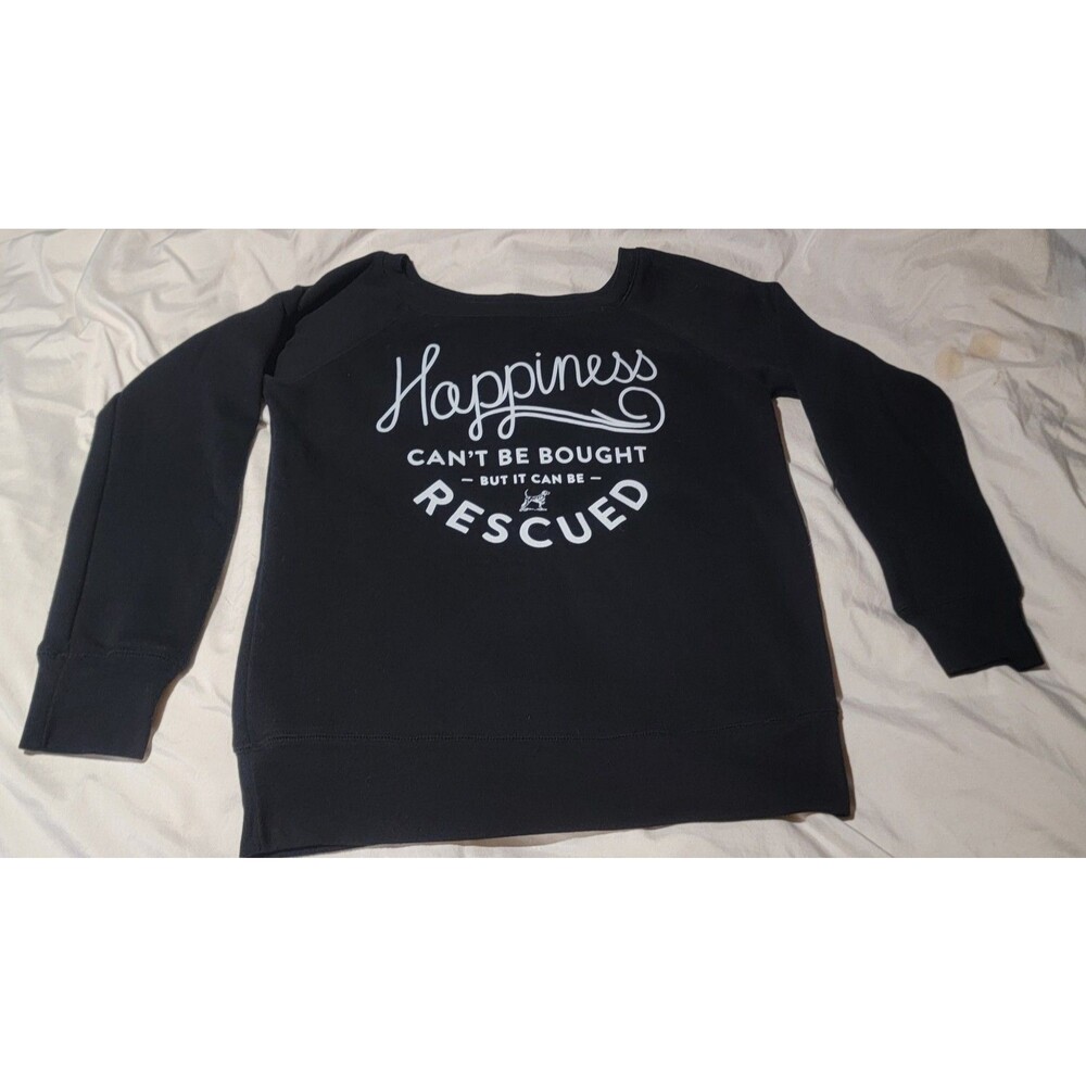 Grounds & Hounds Coffee Co. Large Sweatshirt Happiness Can't Be Bought